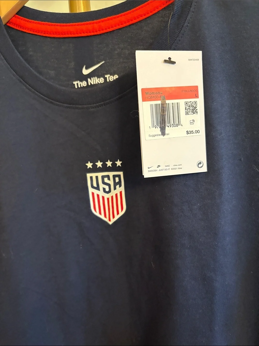 Nike Women’s USA Olympic Patriotic Tee Short-Sleeve Large NWT
